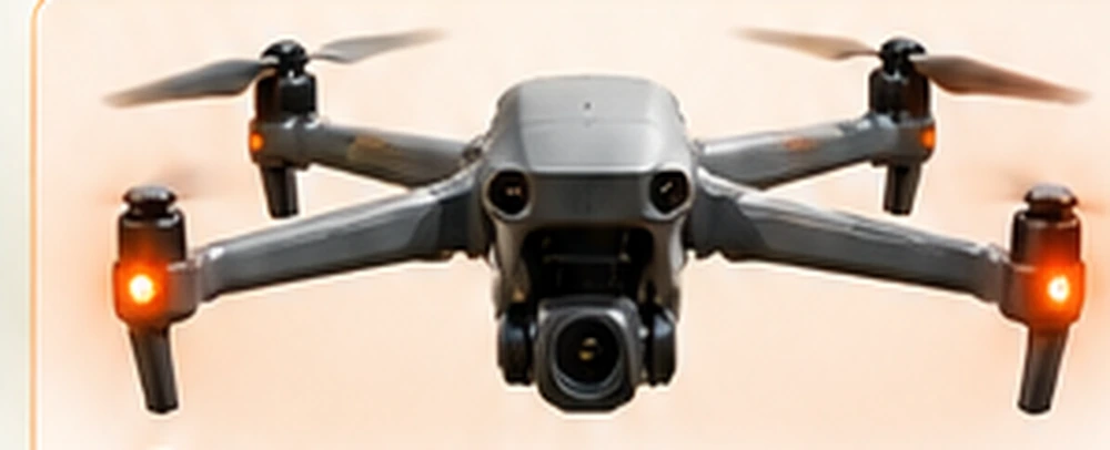 DJI Air 3 con indicazione arancione AeroVision