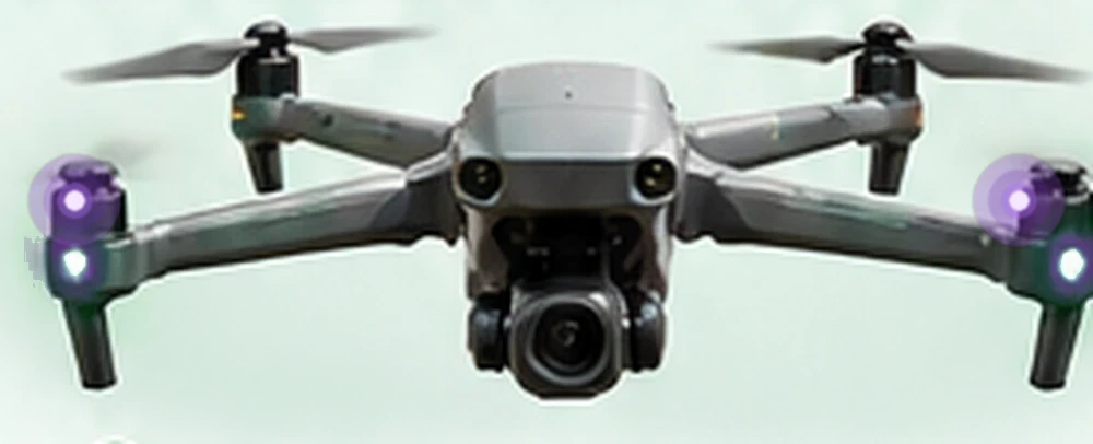 DJI Air 3 con indicazione viola AeroVision