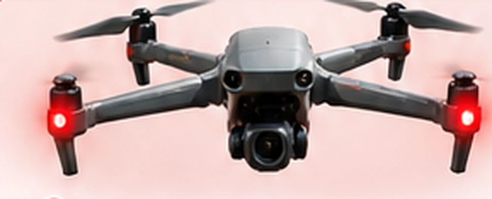 DJI Air 3 con indicazione rossa AeroVision