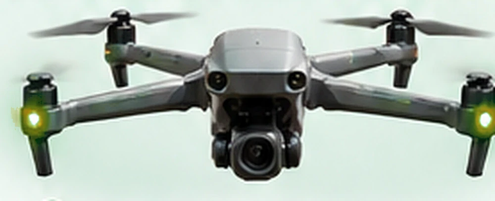 DJI Air 3 con indicazione gialla AeroVision