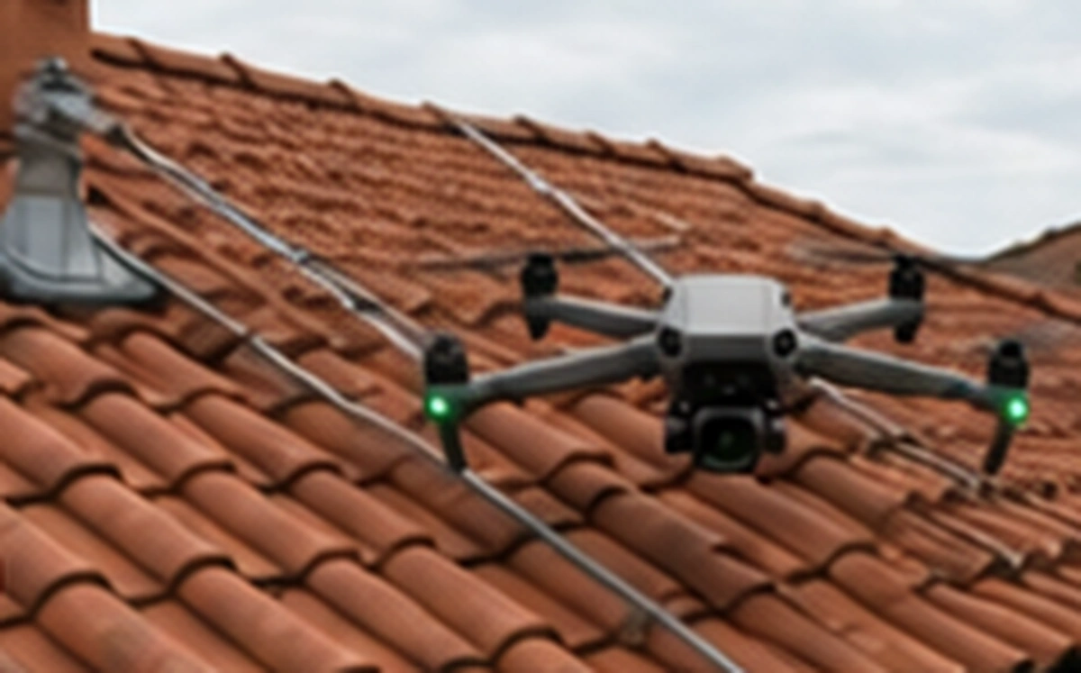 La stessa copertura senza operatore, osservata da un drone AeroVision