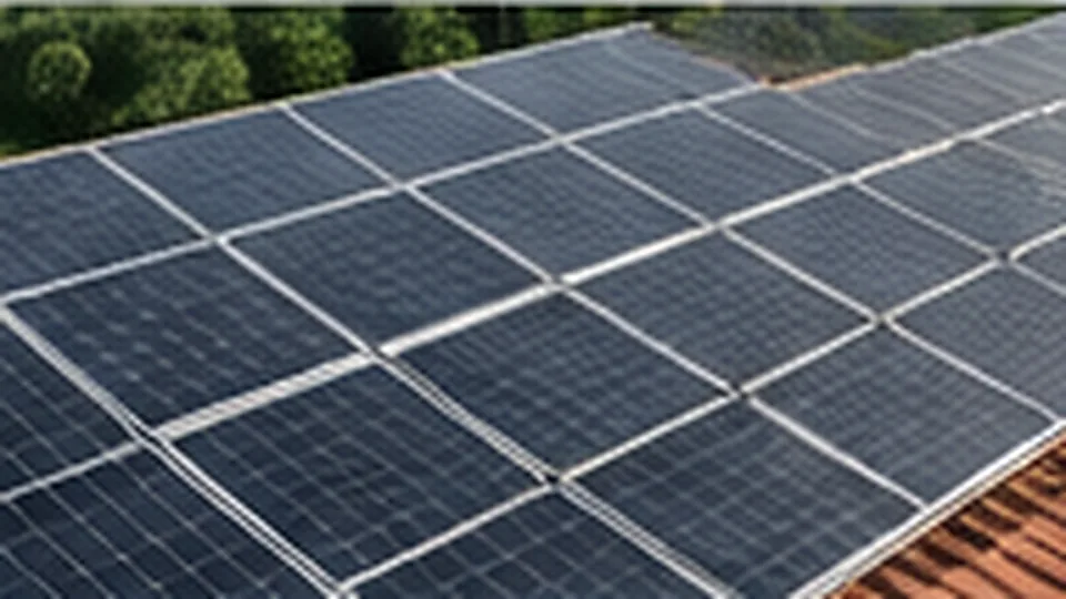 Pannelli fotovoltaici installati su una copertura